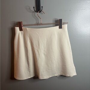 American Eagle Outfitters Cream Mini Skirt